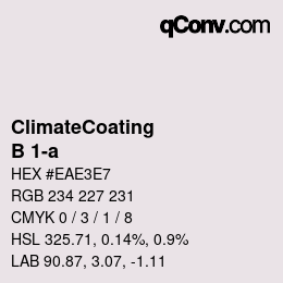 Color code: ClimateCoating - B 1-a | qconv.com