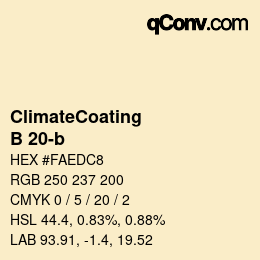 Farbcode: ClimateCoating - B 20-b | qconv.com