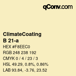 Code couleur: ClimateCoating - B 21-a | qconv.com