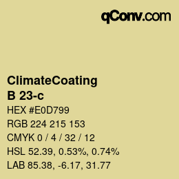 Código de color: ClimateCoating - B 23-c | qconv.com