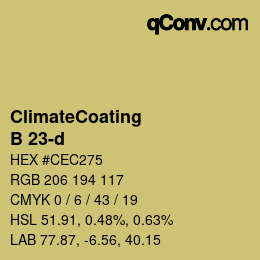 Farbcode: ClimateCoating - B 23-d | qconv.com