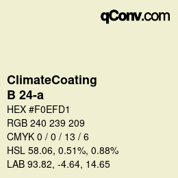 Farbcode: ClimateCoating - B 24-a | qconv.com