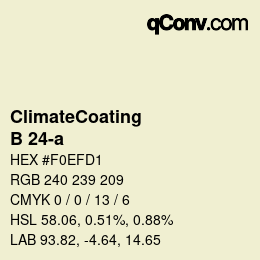 Color code: ClimateCoating - B 24-a | qconv.com