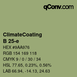 Color code: ClimateCoating - B 25-e | qconv.com