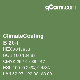 Color code: ClimateCoating - B 26-f | qconv.com