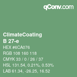 Color code: ClimateCoating - B 27-e | qconv.com