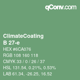 Code couleur: ClimateCoating - B 27-e | qconv.com