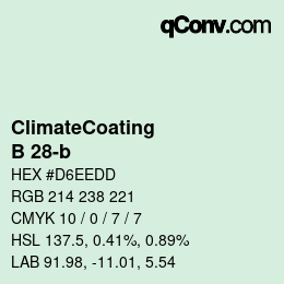 Code couleur: ClimateCoating - B 28-b | qconv.com