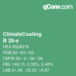 Color code: ClimateCoating - B 28-e | qconv.com