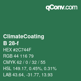 Color code: ClimateCoating - B 28-f | qconv.com