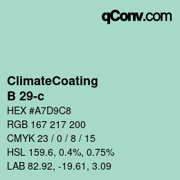 Color code: ClimateCoating - B 29-c | qconv.com