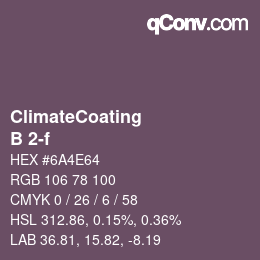 Color code: ClimateCoating - B 2-f | qconv.com