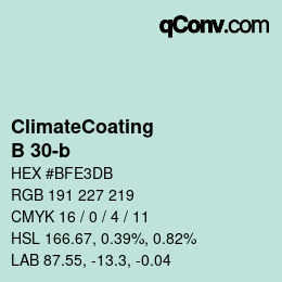 Farbcode: ClimateCoating - B 30-b | qconv.com