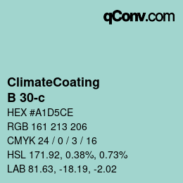 Código de color: ClimateCoating - B 30-c | qconv.com