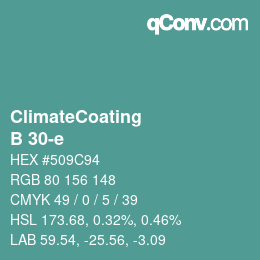 Farbcode: ClimateCoating - B 30-e | qconv.com
