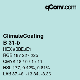 Color code: ClimateCoating - B 31-b | qconv.com