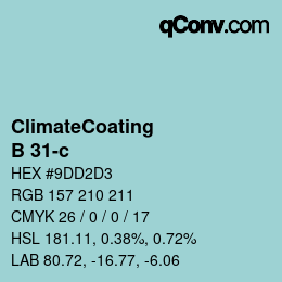 Color code: ClimateCoating - B 31-c | qconv.com