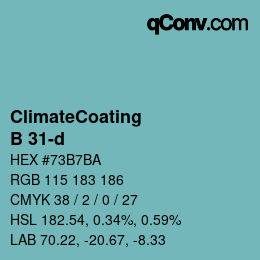 Farbcode: ClimateCoating - B 31-d | qconv.com