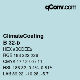 Color code: ClimateCoating - B 32-b | qconv.com