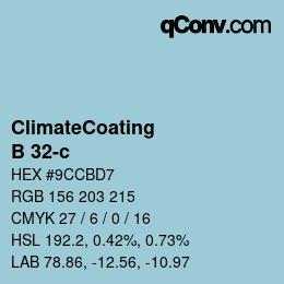 Color code: ClimateCoating - B 32-c | qconv.com