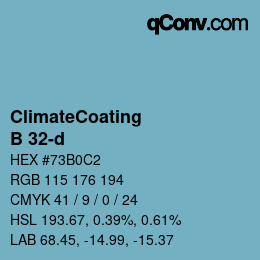 Color code: ClimateCoating - B 32-d | qconv.com