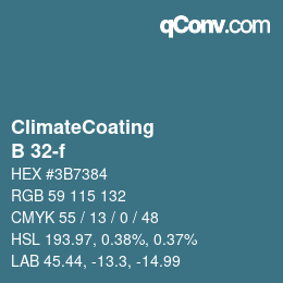 Código de color: ClimateCoating - B 32-f | qconv.com