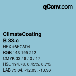 Color code: ClimateCoating - B 33-c | qconv.com
