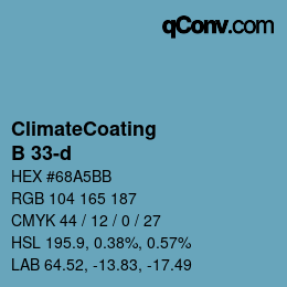 Farbcode: ClimateCoating - B 33-d | qconv.com