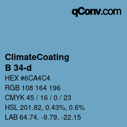 Farbcode: ClimateCoating - B 34-d | qconv.com