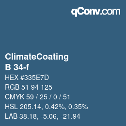 Color code: ClimateCoating - B 34-f | qconv.com