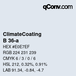 Farbcode: ClimateCoating - B 36-a | qconv.com