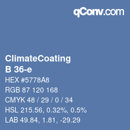 Color code: ClimateCoating - B 36-e | qconv.com