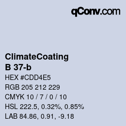 Color code: ClimateCoating - B 37-b | qconv.com