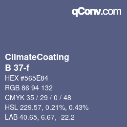 Color code: ClimateCoating - B 37-f | qconv.com