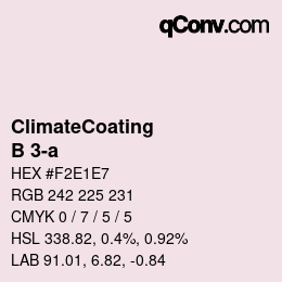 Color code: ClimateCoating - B 3-a | qconv.com