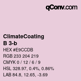 Code couleur: ClimateCoating - B 3-b | qconv.com