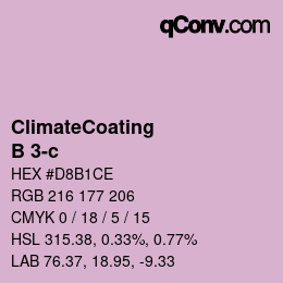 Color code: ClimateCoating - B 3-c | qconv.com