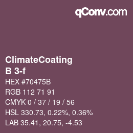 Code couleur: ClimateCoating - B 3-f | qconv.com