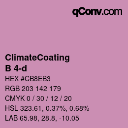 Color code: ClimateCoating - B 4-d | qconv.com