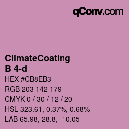 Código de color: ClimateCoating - B 4-d | qconv.com