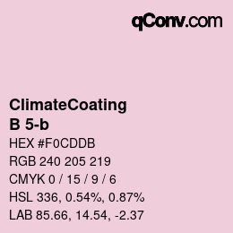 Farbcode: ClimateCoating - B 5-b | qconv.com