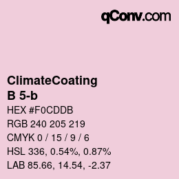 Color code: ClimateCoating - B 5-b | qconv.com