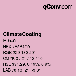 Color code: ClimateCoating - B 5-c | qconv.com