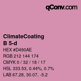Farbcode: ClimateCoating - B 5-d | qconv.com