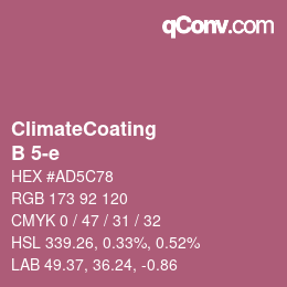 Color code: ClimateCoating - B 5-e | qconv.com