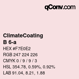 Farbcode: ClimateCoating - B 6-a | qconv.com