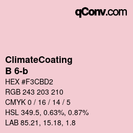 Código de color: ClimateCoating - B 6-b | qconv.com