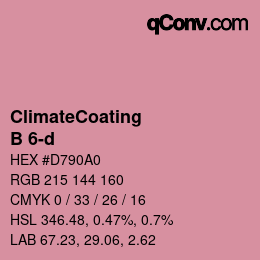 Farbcode: ClimateCoating - B 6-d | qconv.com
