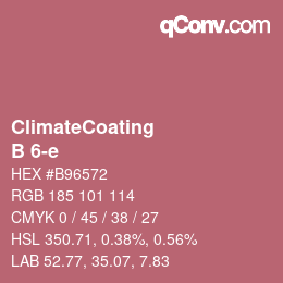 カラーコード: ClimateCoating - B 6-e | qconv.com