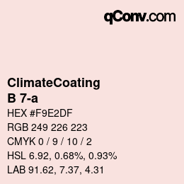 Código de color: ClimateCoating - B 7-a | qconv.com